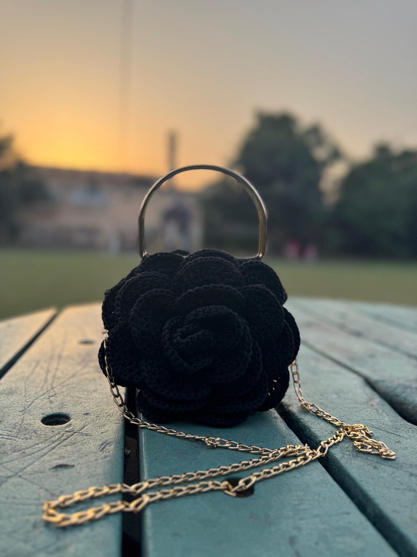 Rose Flower Handmade luxury Ladies Bag